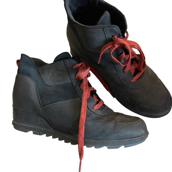 Women’s Sorel Evie Sport Lace Boot Black - Picture 7 of 9